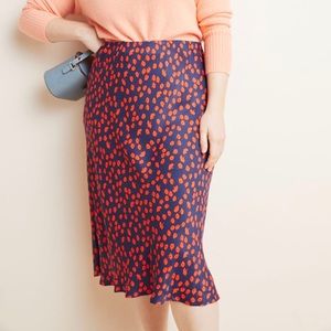 Anthropologie Maeve Evelyn Bias midi skirt